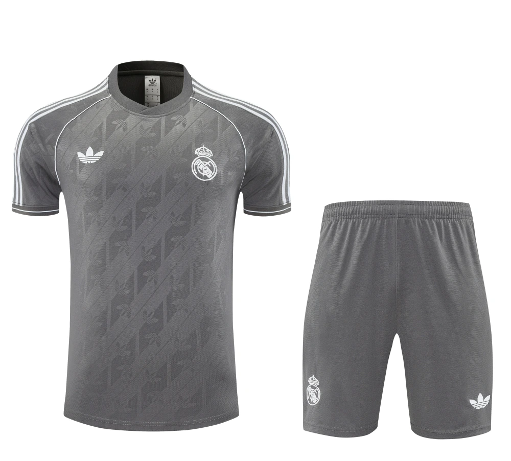 Real Madrid Training Jersey Kit Gray 2025/26