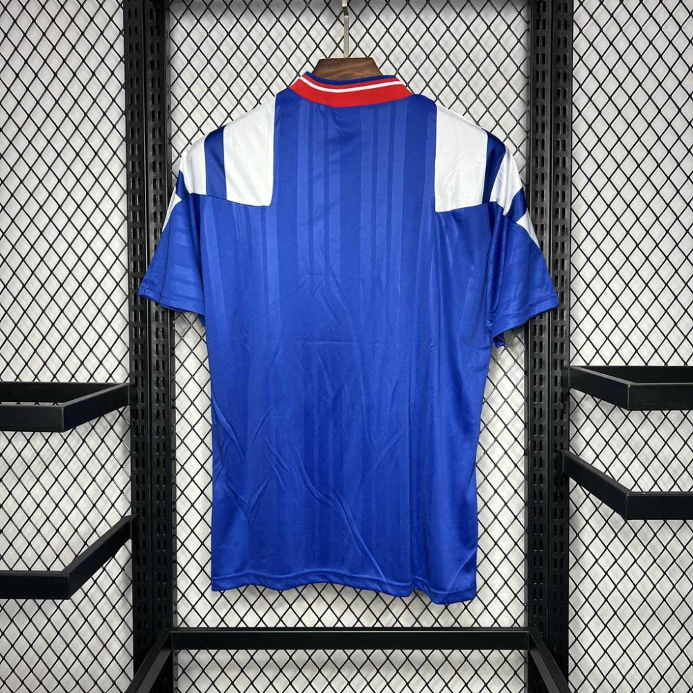 Rangers FC Retro Soccer Jersey Home Custom Shirt 1992-94