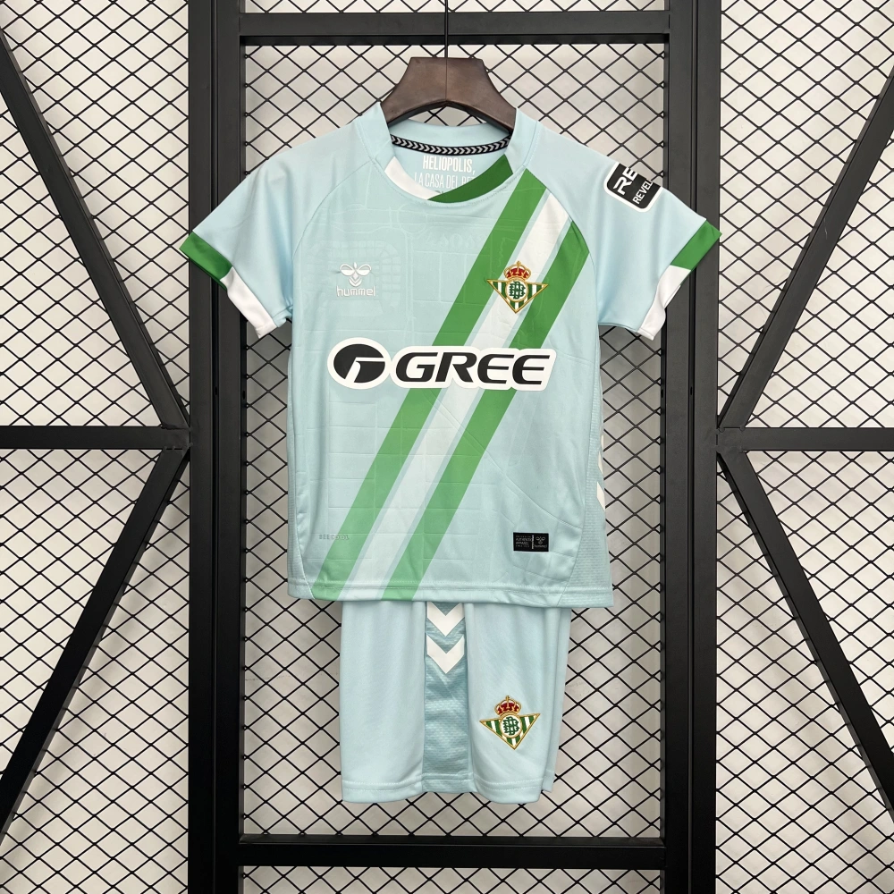 Real Betis Away Kids Kit Jersey+Shorts 2025/26
