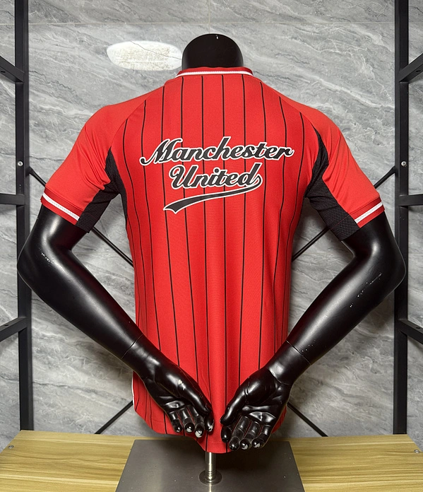 Manchester United Authentic x US Pack Baseball Jersey Shirt 2025/26