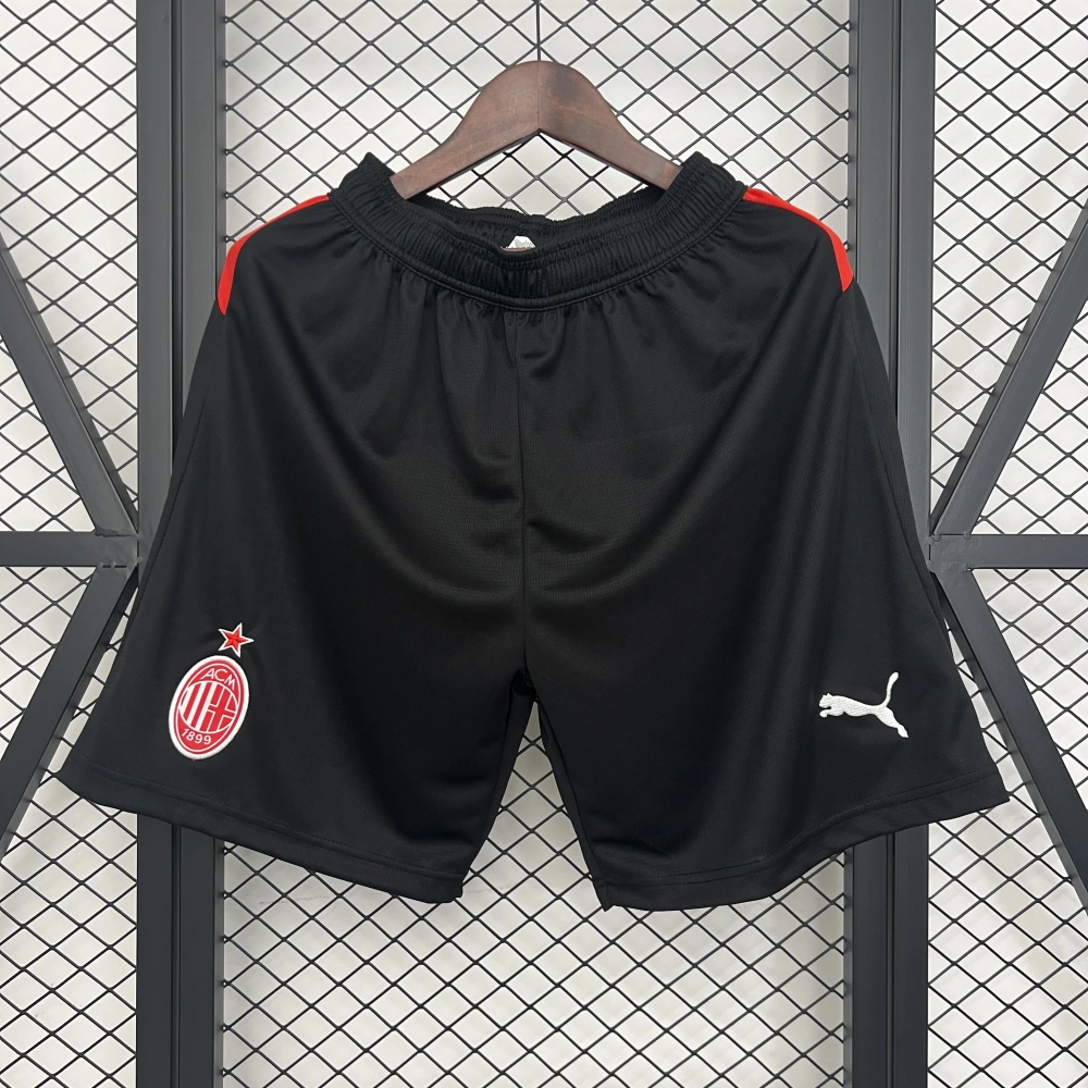 AC Milan Soccer Jersey Home Custom Shorts 2025/26