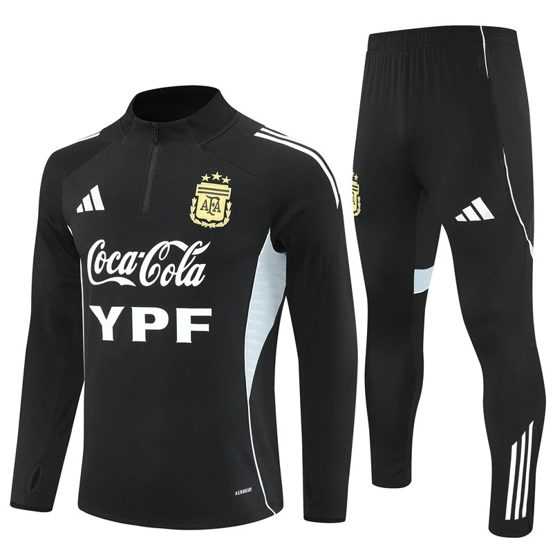 Argentina Training Kit (Sweatshirt+Pants) Black 2025