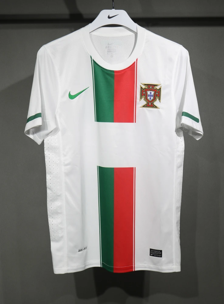 Portugal Retro Authentic Soccer Jersey Away Shirt World Cup 2010