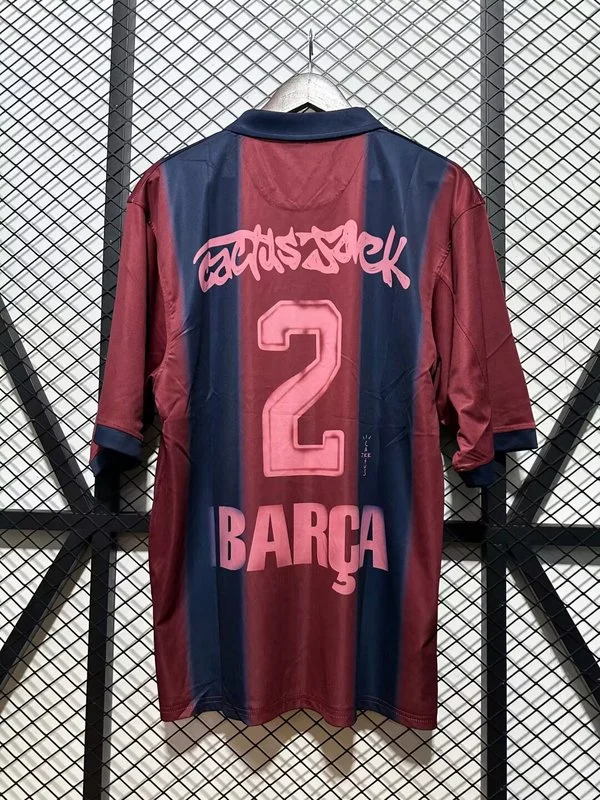 CJ X FC BARCELONA RETRO 2000/01 HOME SKELETON JERSEY