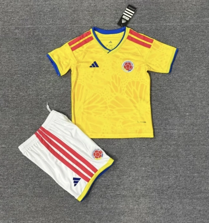 Colombia Soccer Jersey Home Kids Kit Jersey+Shorts World Cup 2026