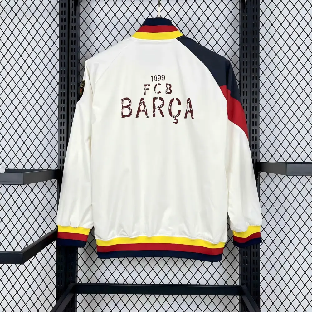 Barcelona Windbreaker Jacket White 2025/26
