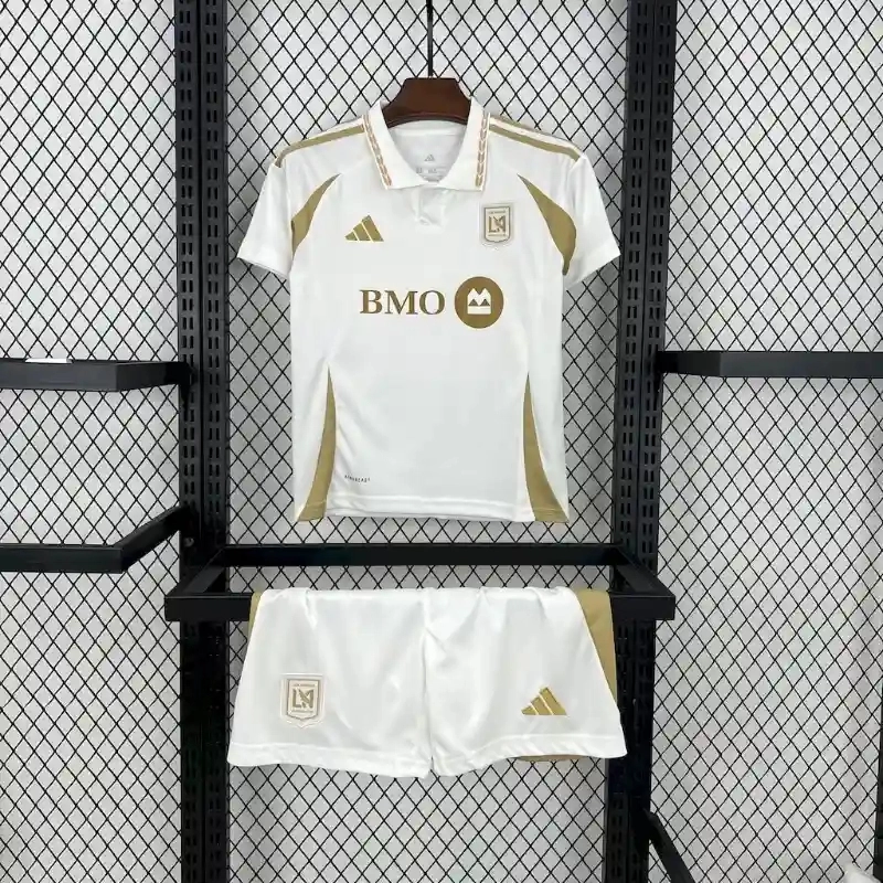 Los Angeles FC Soccer Jersey Away Kids Kit Jersey+Shorts 2025