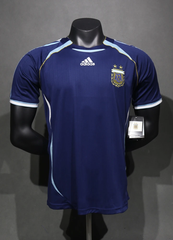Argentina Retro Authentic Jersey Away Football Jersey World Cup 2006