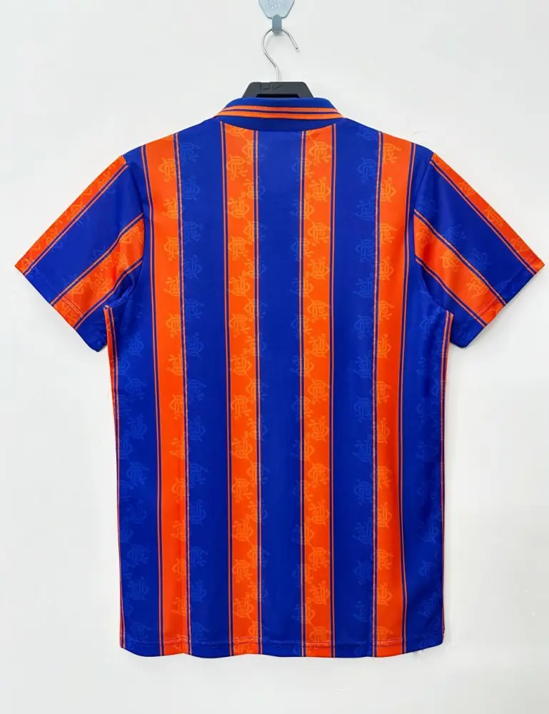 Rangers FC Retro Soccer Jersey Away Custom Shirt 1993-94