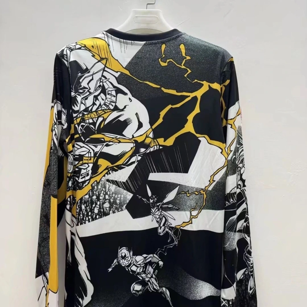 Real Madrid Soccer Jersey Pre-Match Marvel Custom Long Sleeve Shirt 2025/26