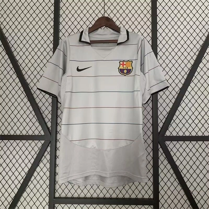 Barcelona Retro Jersey Away Soccer Shirt 2003-04