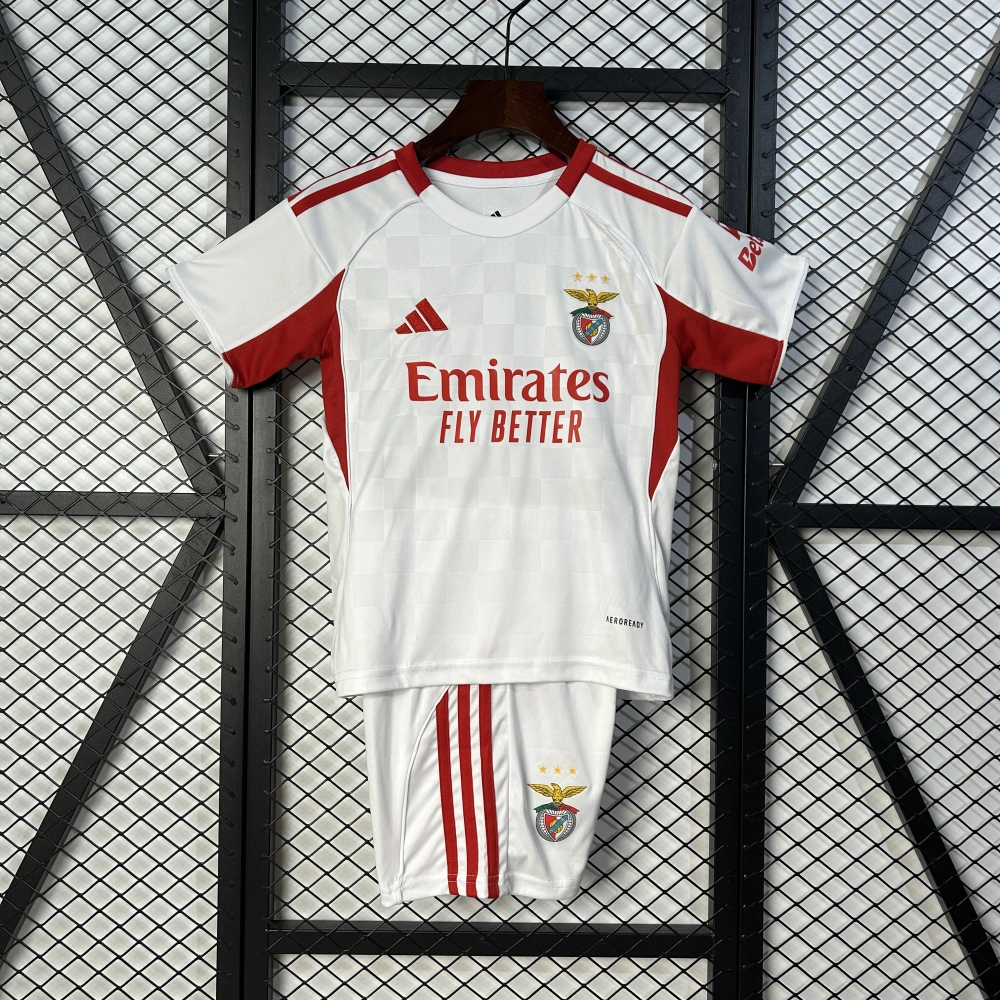 Benfica Soccer Jersey Third Away Kids Kit Jersey+Shorts 2025/26