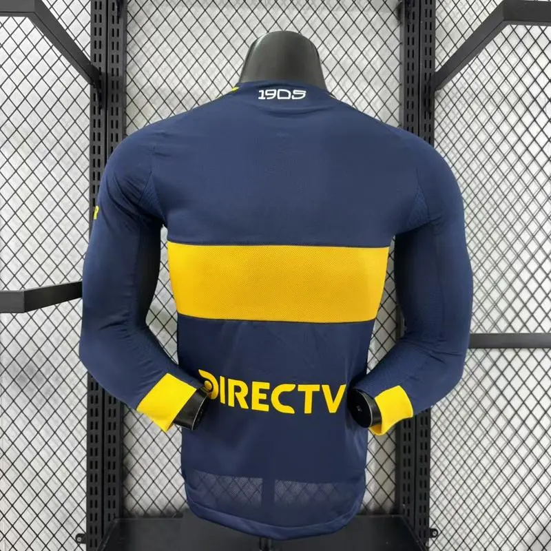 Boca Juniors Authentic Soccer Jersey Home Long Sleeve Shirt 2025/26