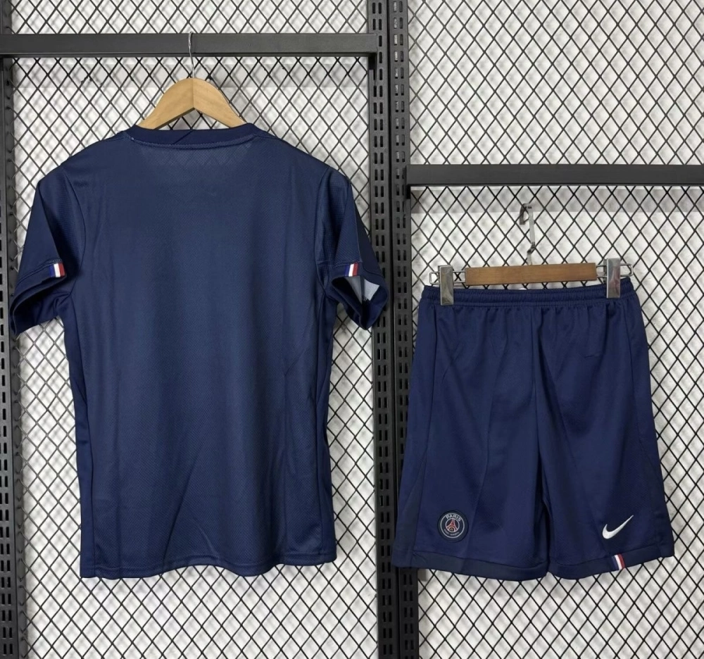 PSG Soccer Jersey Home Kids Kit Jersey+Shorts 2025/26