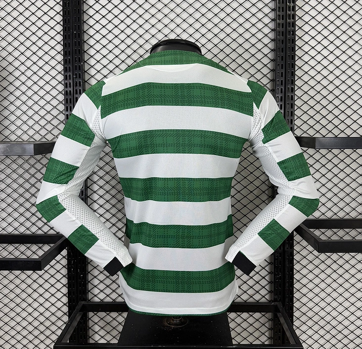 Celtic Authentic Soccer Jersey Home Long Sleeve Shirt 2025-26