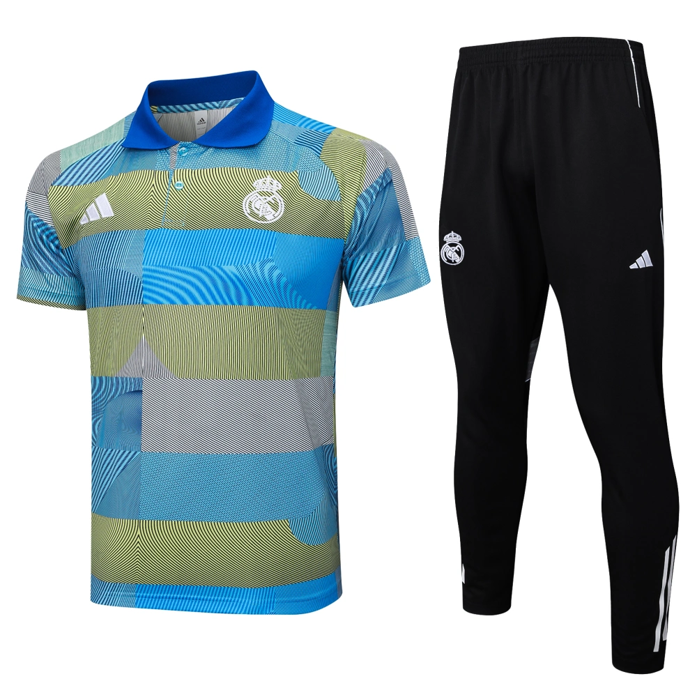 Real Madrid Training Kit (Polo+Pants) Green 2025/26
