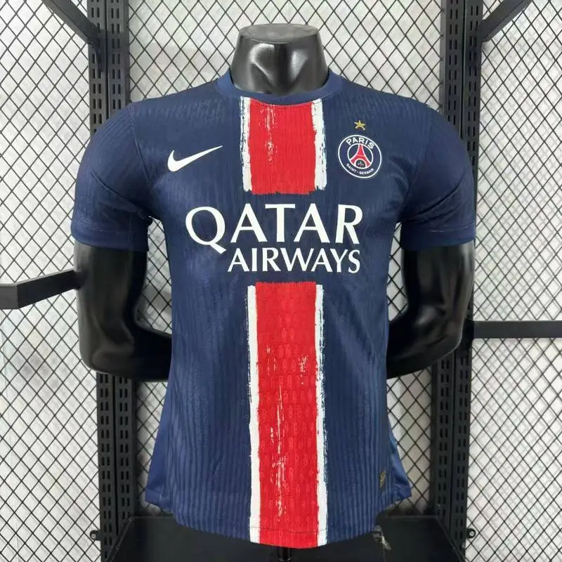Authentic Soccer Jersey PSG Home x Champions of Europe Shirt 2024/25 - With Star