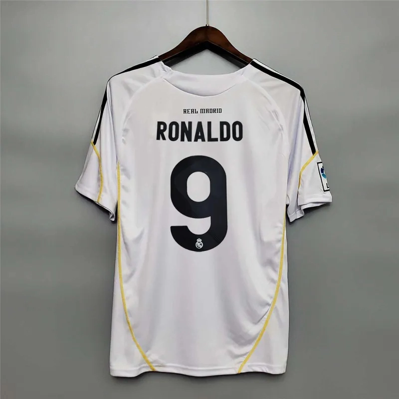 Ronaldo #9 Real Madrid Retro Jersey Home Soccer Shirt 2009/10
