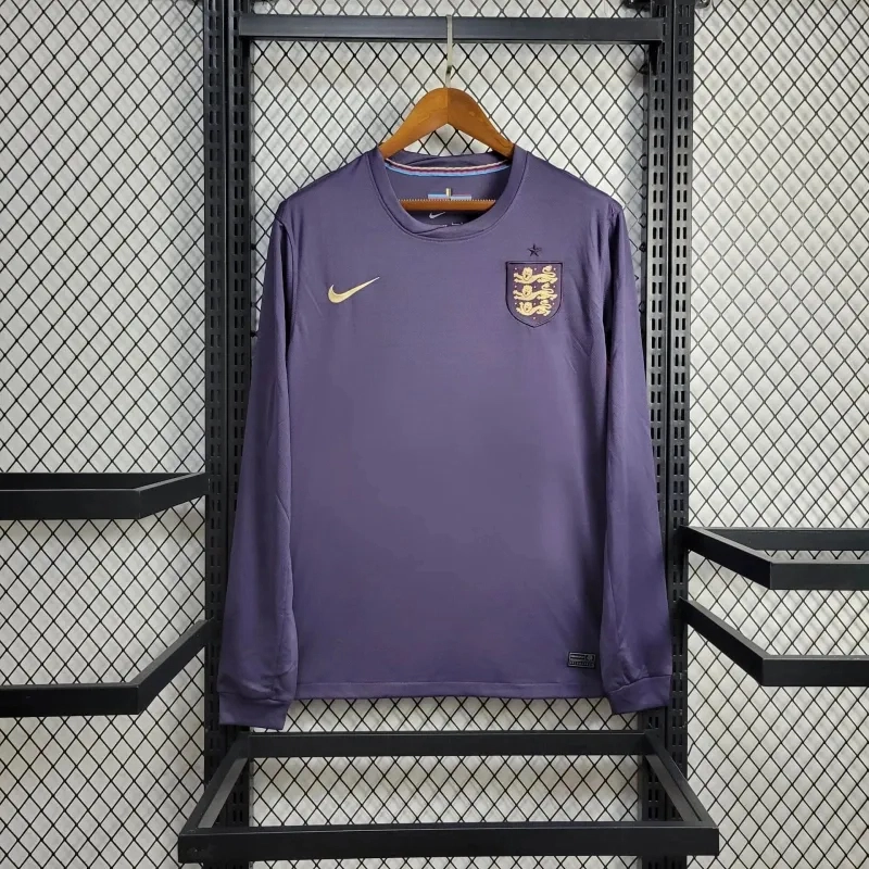 England Soccer Jersey Away Long Sleeve Custom Shirt EURO 2024