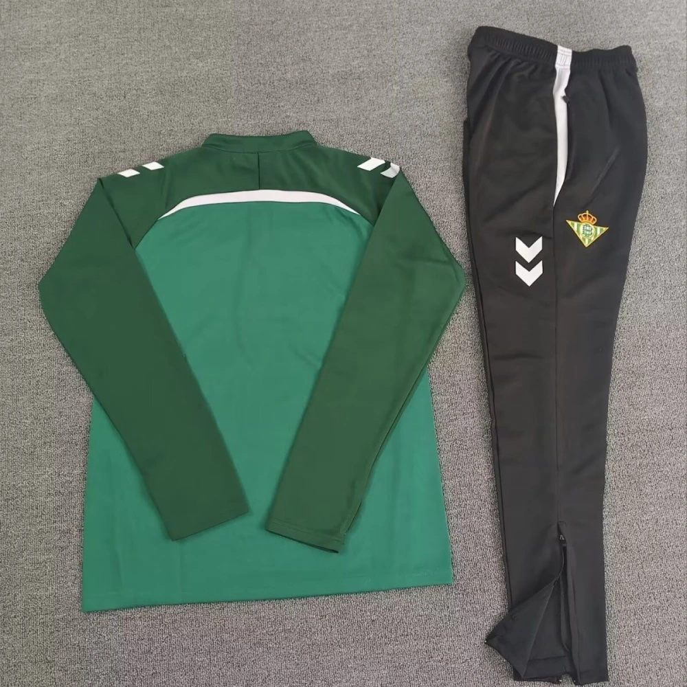 Kids Real Betis Training Kit (Sweatshirt+Pants) Green 2025/26