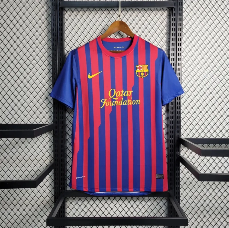 Barcelona Retro Jersey Home Soccer Shirt 2011-12