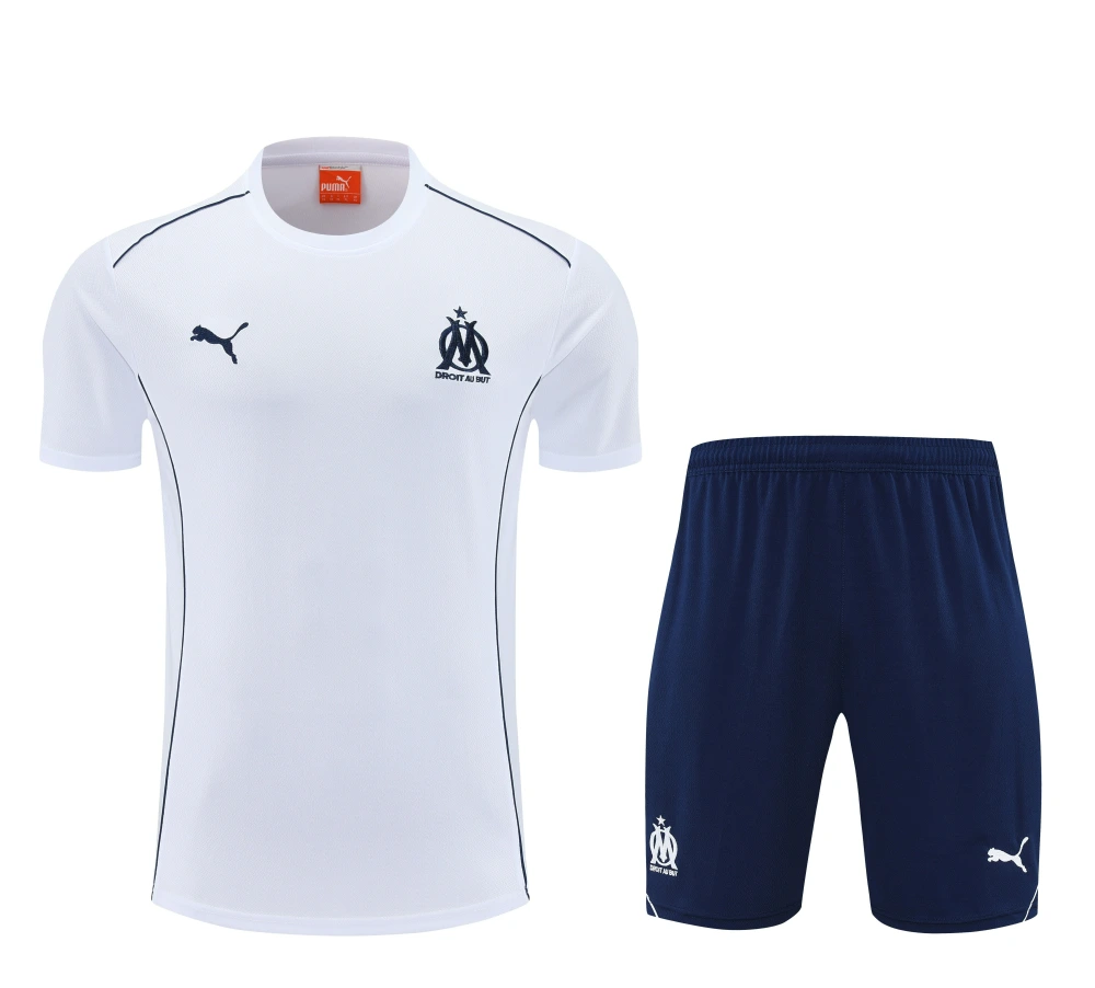 Marseille Training Jersey Kit White 2025/26