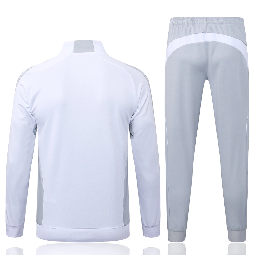 Real Madrid Training Kit (Jacket+Pants) White&Grey 2025/26