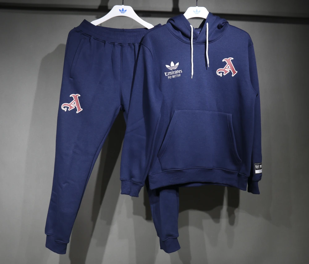 Arsenal Hoodie Training Kit (Sweatshirt+Pants) Blue 2025/26