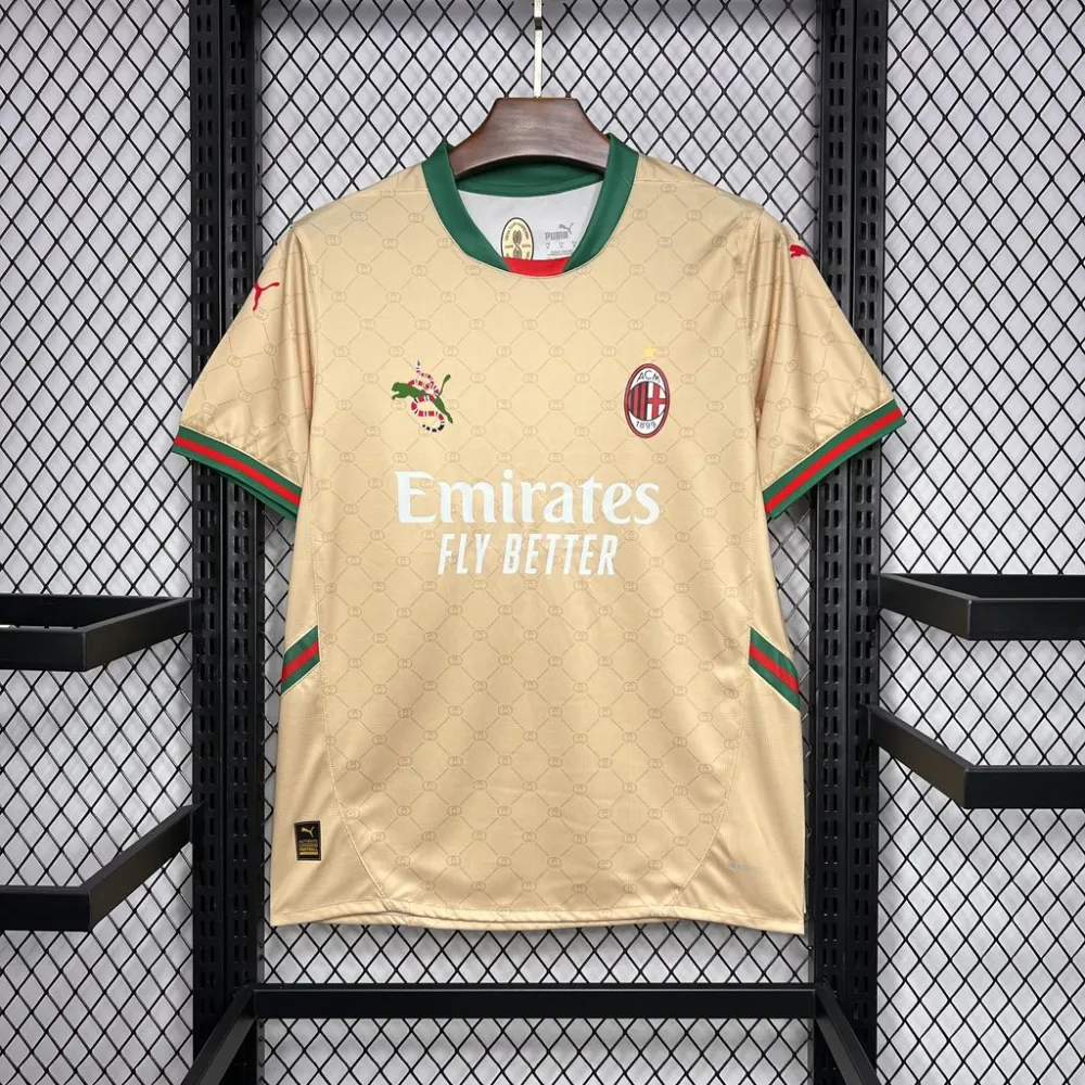 AC Milan Soccer Jersey Gucci Co-branded Custom Shirt 2024/25