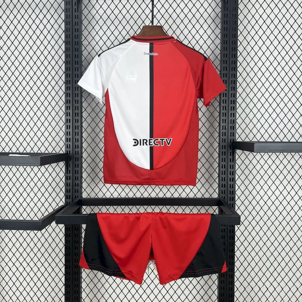 River Plate Soccer Jersey Third Away Kids Kit Jersey+Shorts 2025/26 - With Sponsors