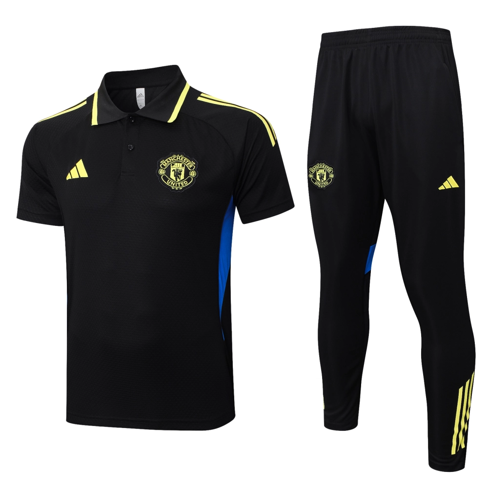 Manchester United Training Kit (Polo+Pants) Black 2025/26