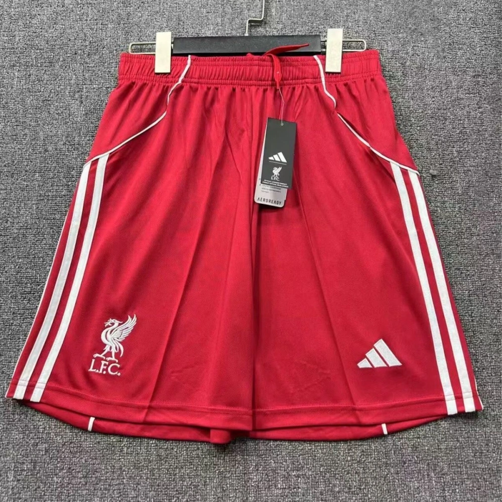 Liverpool Football Jersey Home Custom Shorts 2025/26