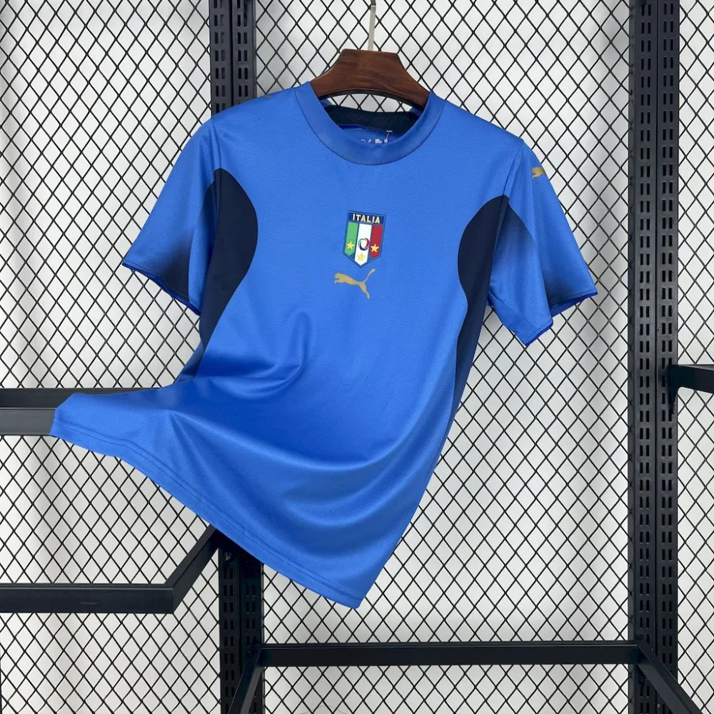 Italy Retro Soccer Jersey Home Custom Shirt 2006