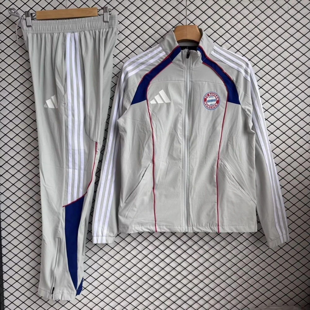 Bayern Munich Windbreaker With Pants Gray 2025/26