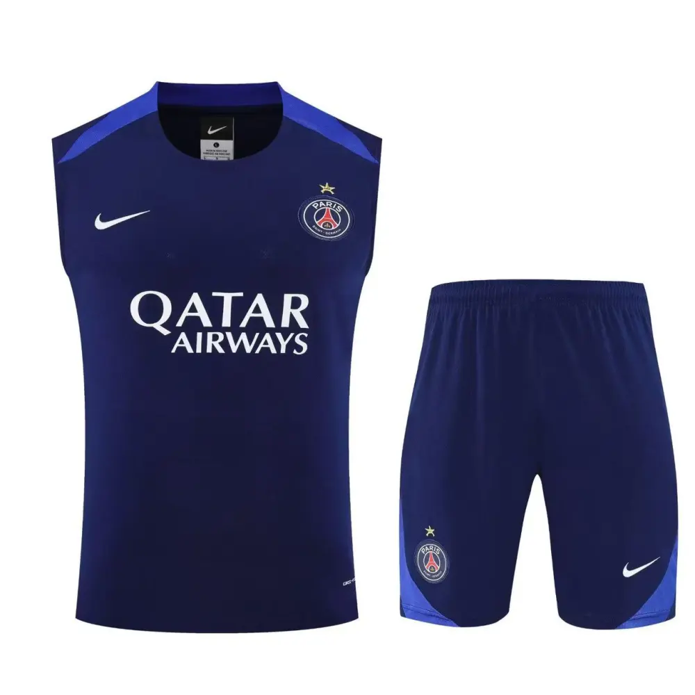 PSG Sleeveless Training Kit Blue 2025/26