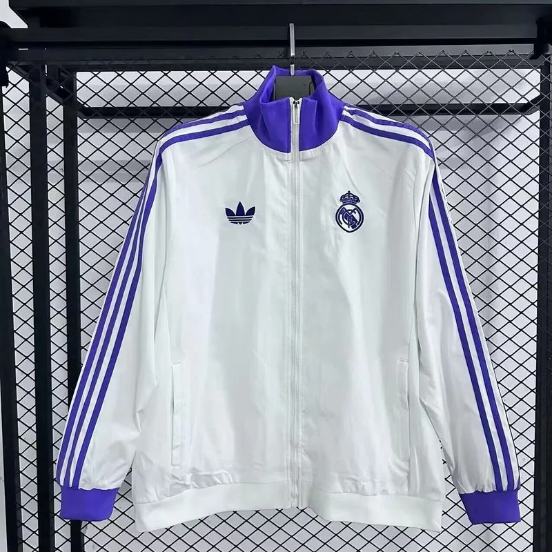Real Madrid Windbreaker Jacket White 2025-26