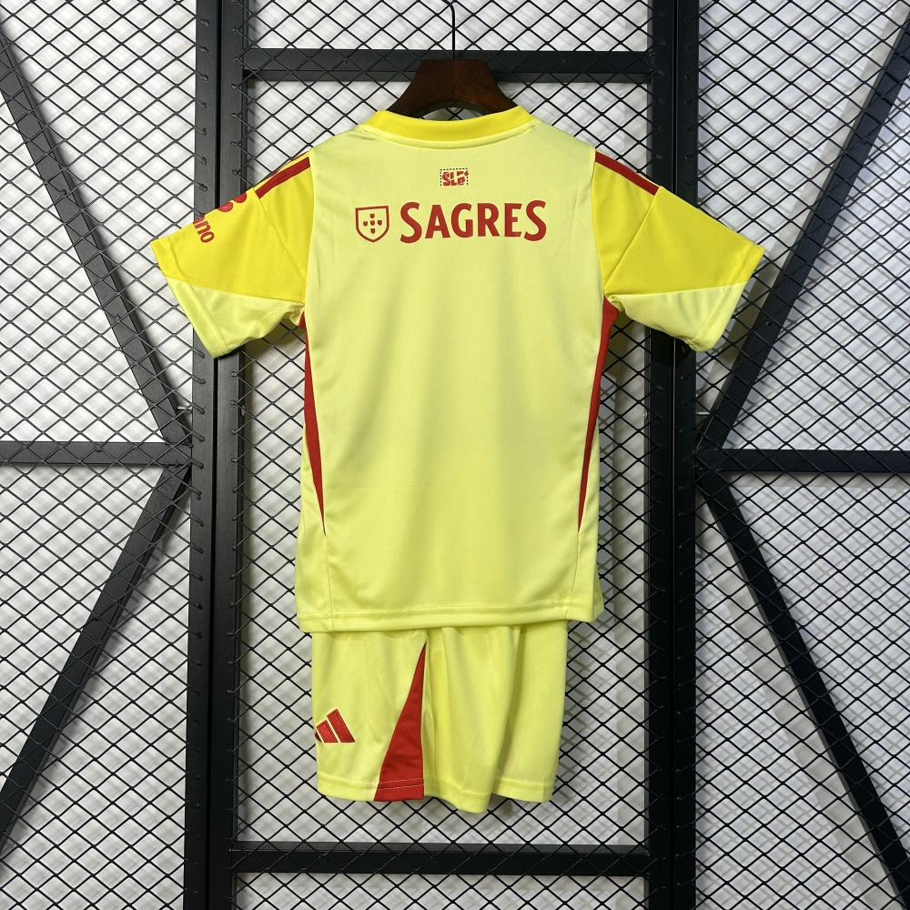 Benfica Soccer Jersey Goalkeeper Kids Kit Jersey+Shorts 2025/26