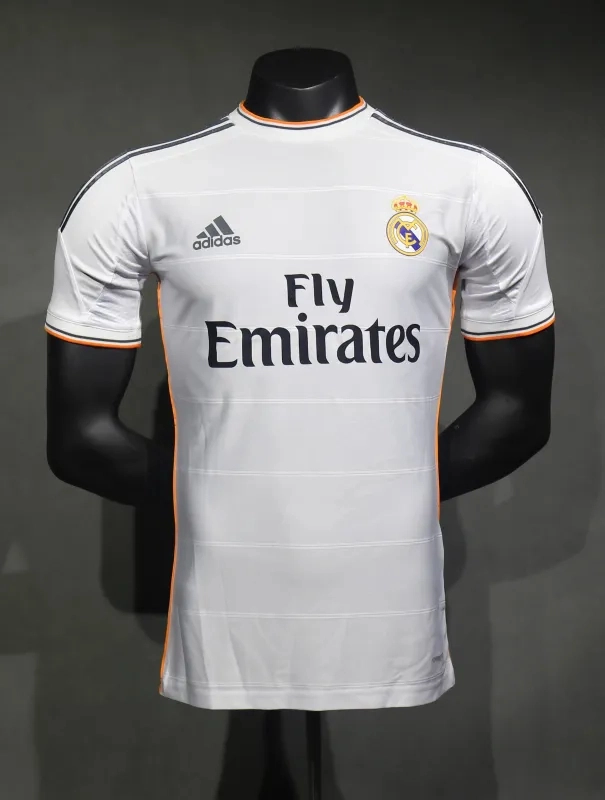 Real Madrid Authentic Retro Jersey Home Soccer Shirt 2013/14