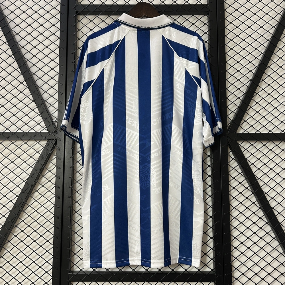 Real Sociedad Retro Soccer Jersey Home Custom Shirt 1994/95