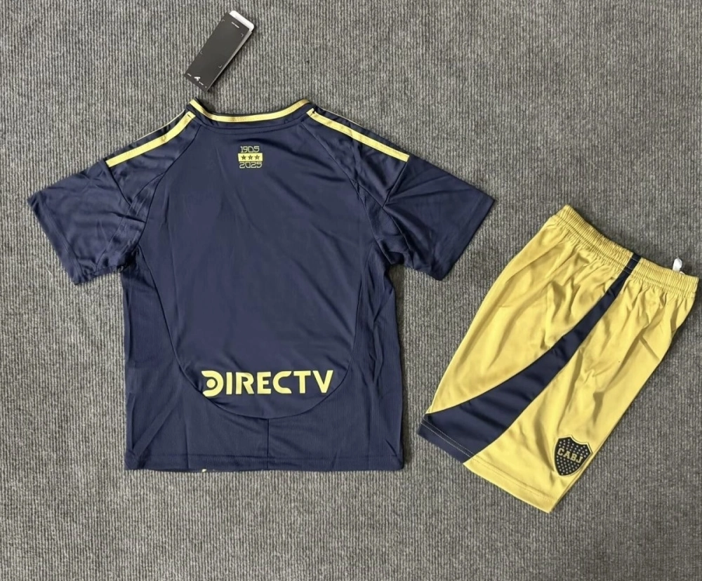 Boca Juniors Soccer Jersey Third Away Kids Kit Jersey+Shorts 2025/26