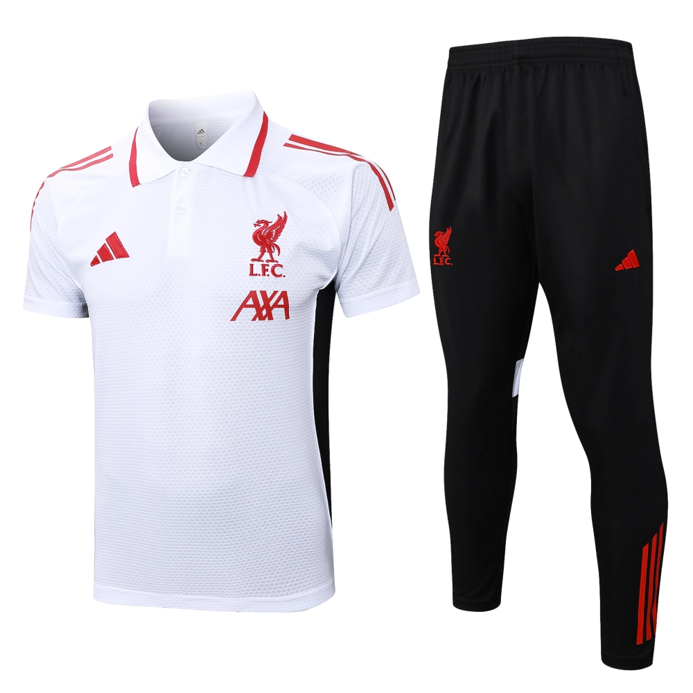 Liverpool Training Kit (Polo+Pants) White 2025/26