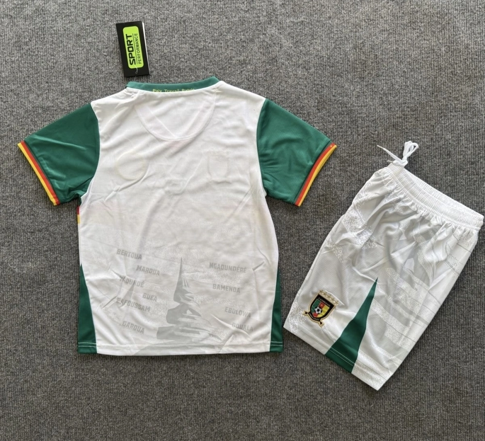 Cameroon Soccer Jersey Third Away Kids Kit Jersey+Shorts 2025