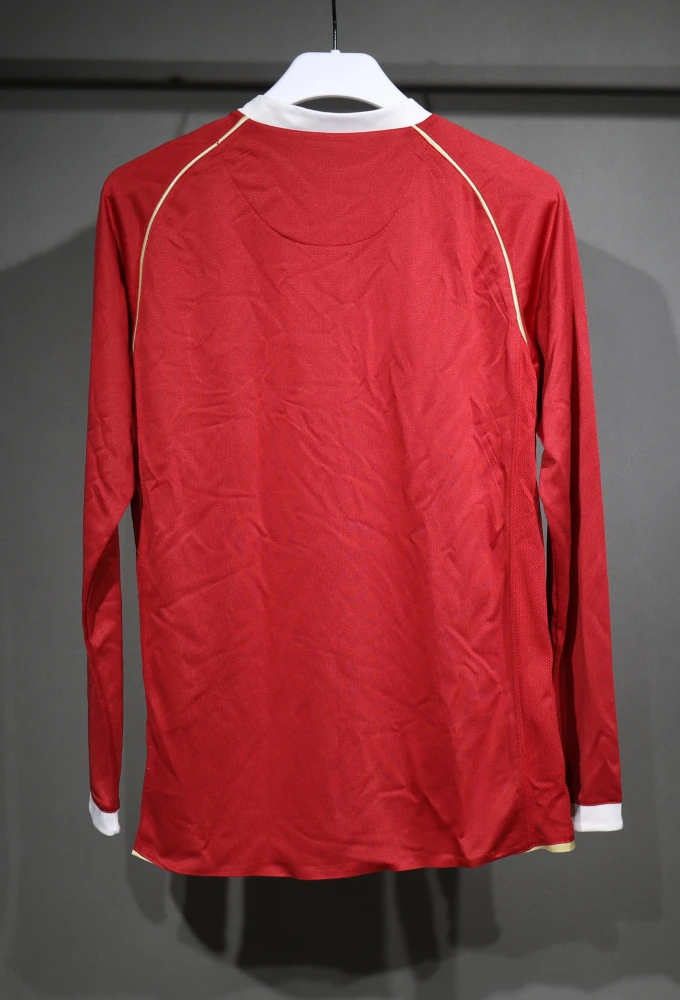 Manchester United Retro Authentic Home Long Sleeve Football Jersey Shirt 2006/07