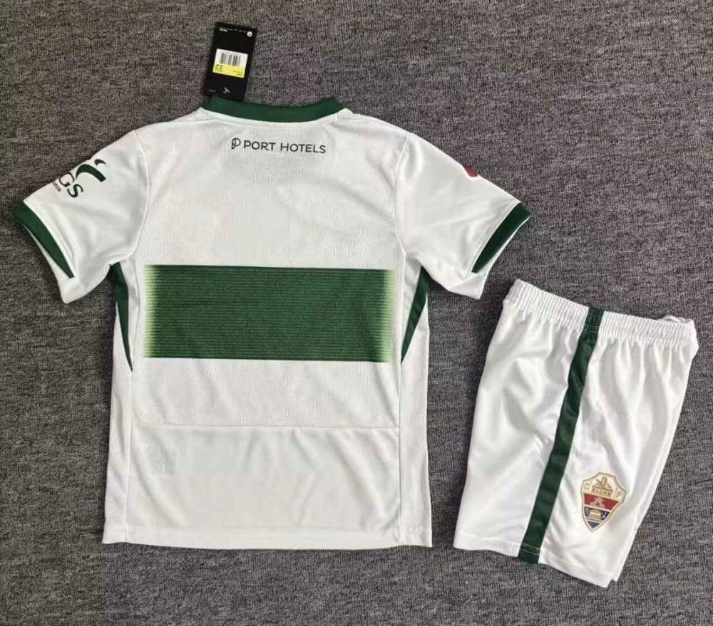 Elche CF Home Kids Kit Jerseys+Shorts 2025/26