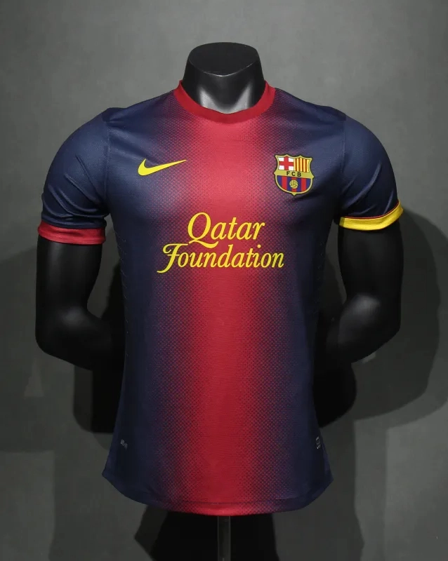 Authentic Barcelona Retro Jersey Home Soccer Shirt 2012-13