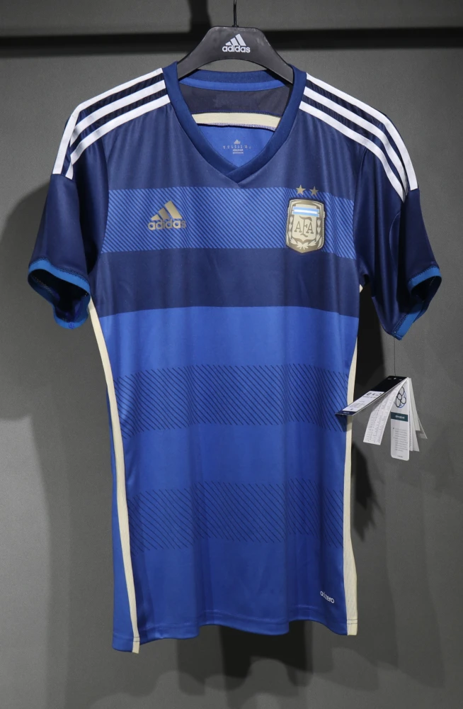 Argentina Retro Authentic Jersey Away Football Jersey World Cup 2014