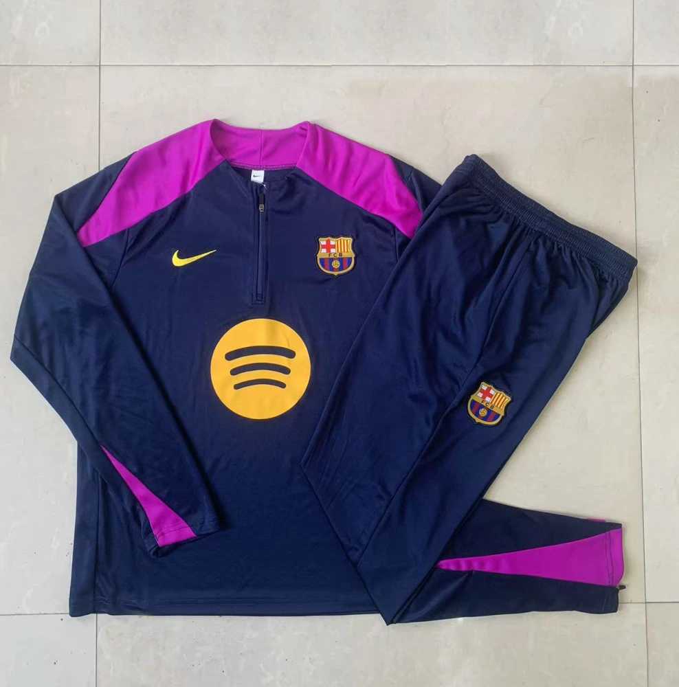 Kids Barcelona Training Kit (Sweatshirt+Pants) Cyan 2025/26