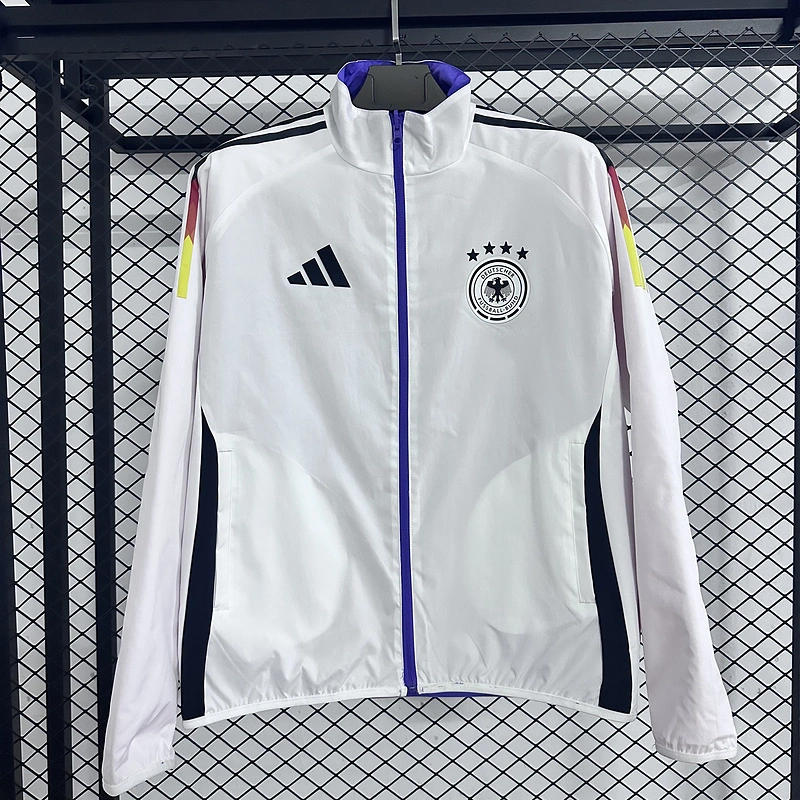 Germany Reversible Double-Sides Windbreaker Jacket White&Purple 2025