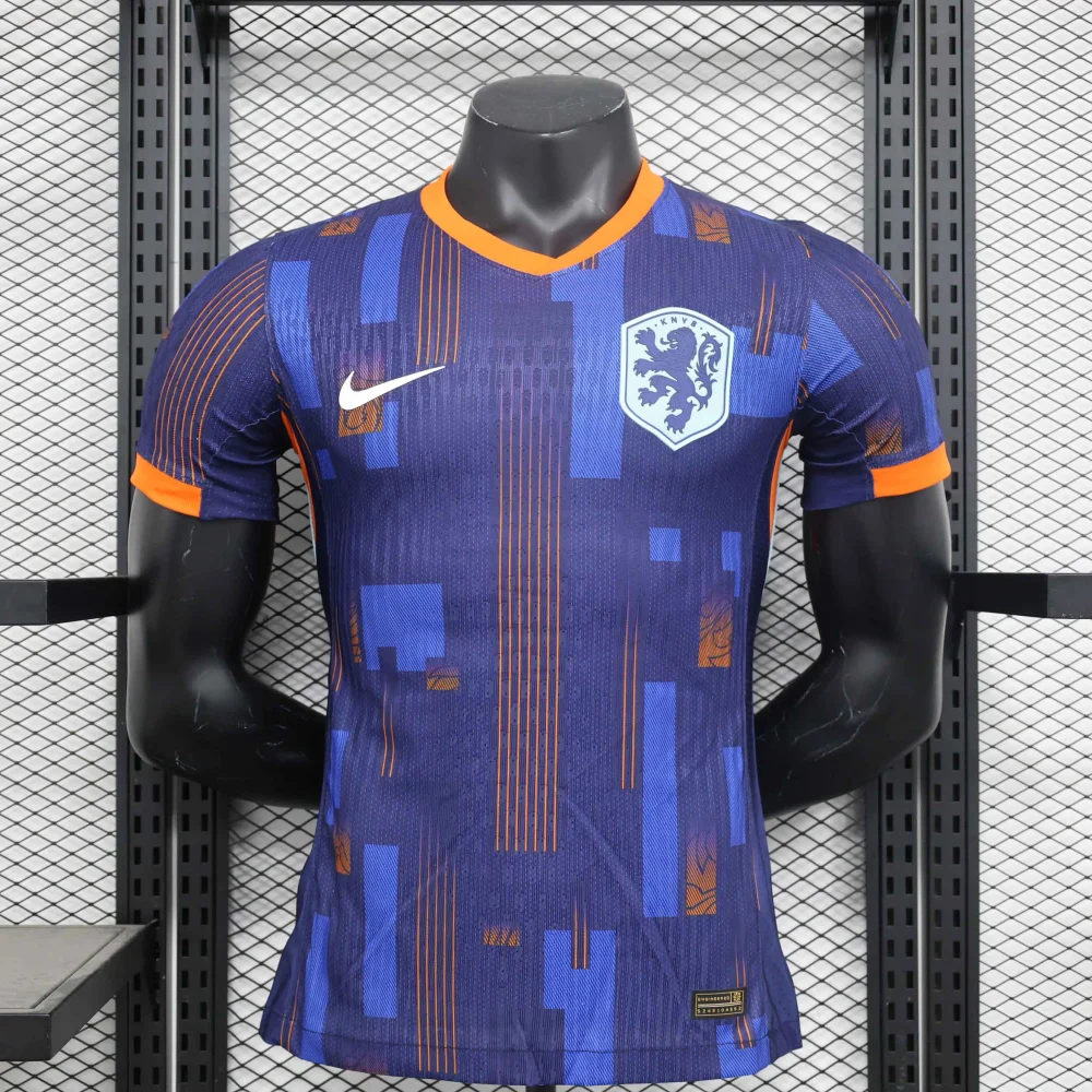 Netherlands Authentic Soccer Jersey Away Shirt EURO 2024
