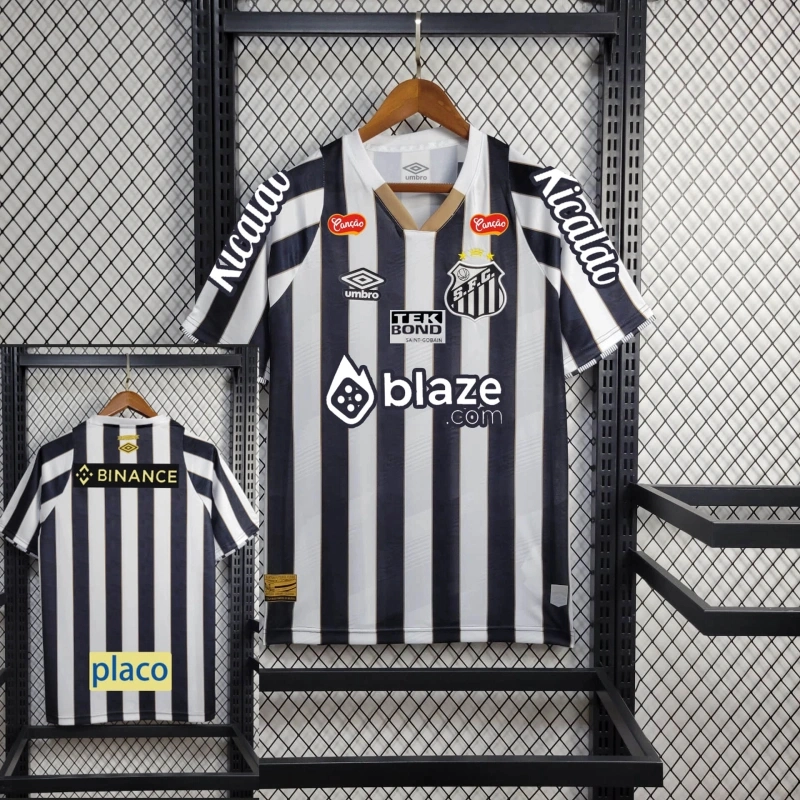 Santos FC Soccer Jersey Away Custom Shirt All Sponsor 2024